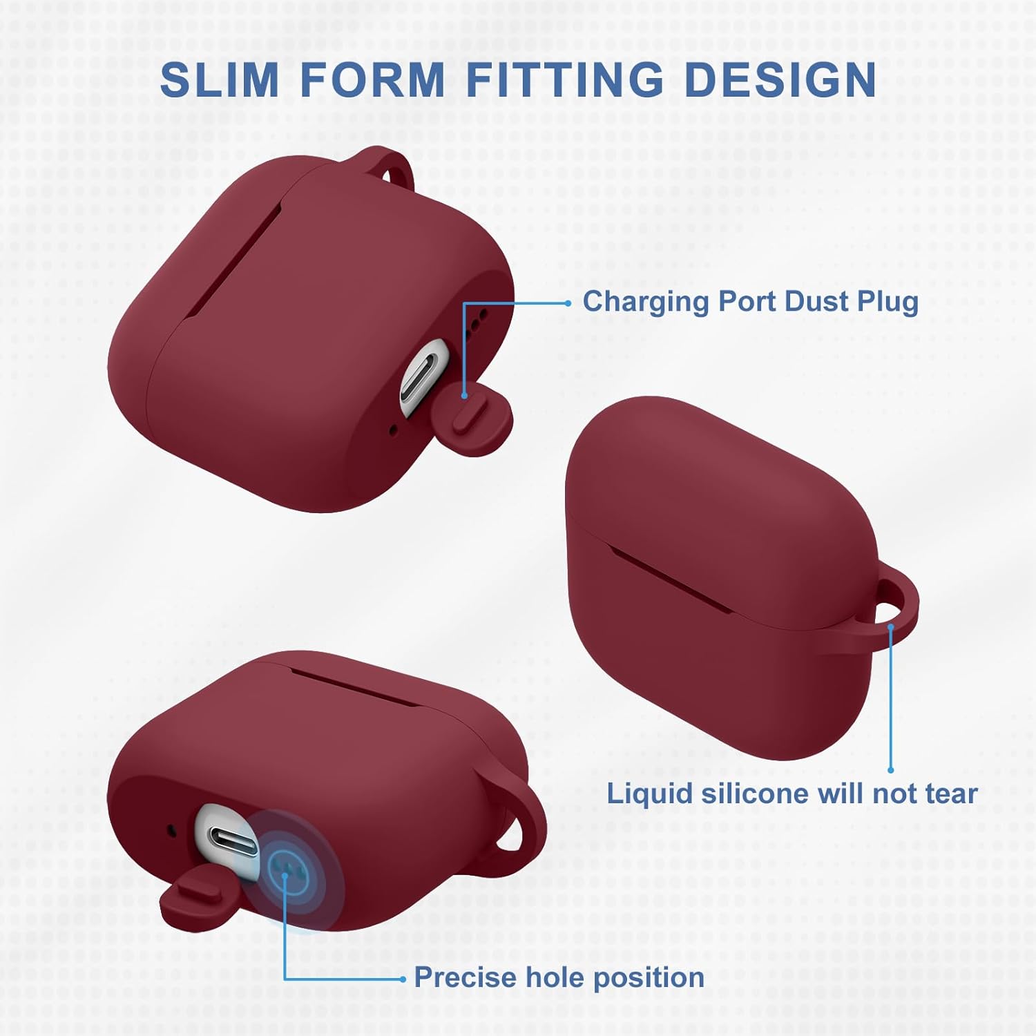 Elegant AirPods 4 Case with Clip
